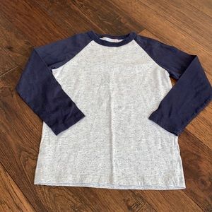 Navy and Gray long sleeve.  Size 5